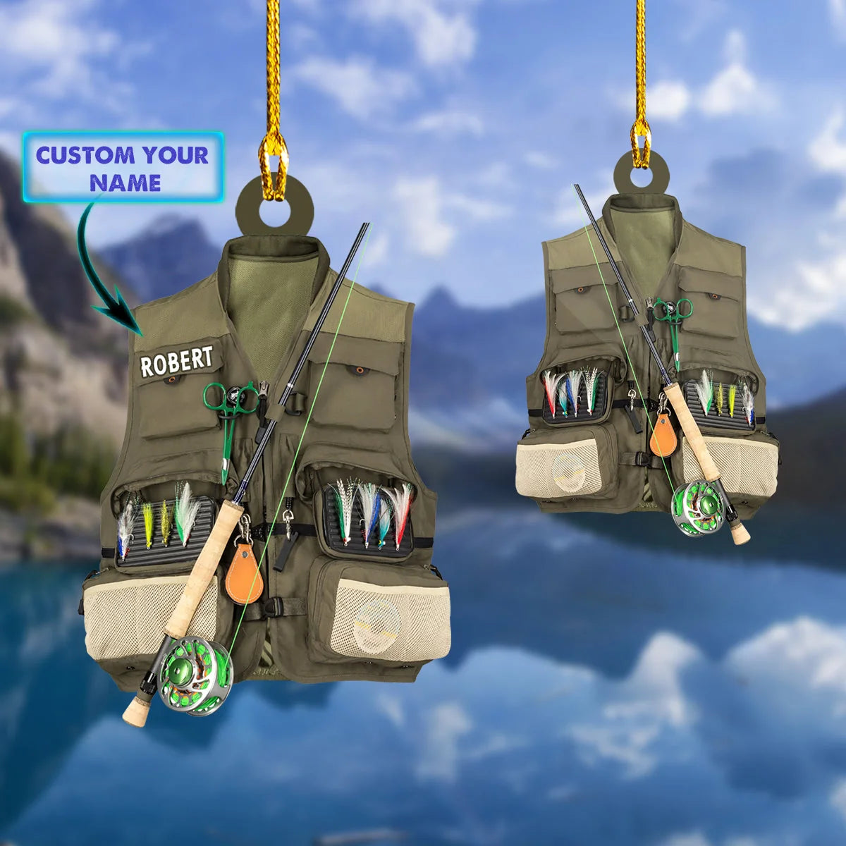 Fishing - Shaped Ornament 01 ORN0071