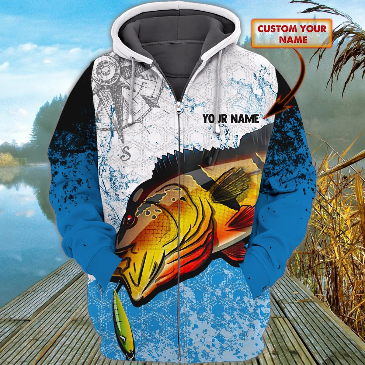 Custom 3D Bass Fishing 3D Full Print Shirts, Unique Design for Anglers, Perfect Gift for Bass Fishing Enthusiasts! FISH0015