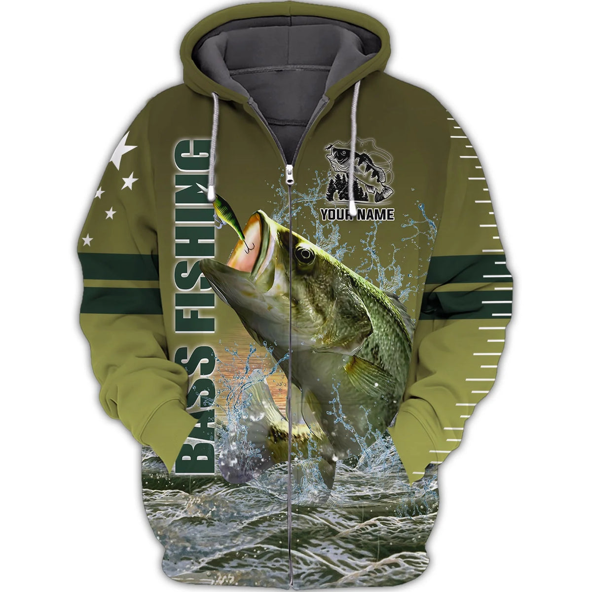 Custom 3D Bass Fishing 3D Full Print Shirts, Unique Design for Anglers, Perfect Gift for Bass Fishing Enthusiasts! FISH0018