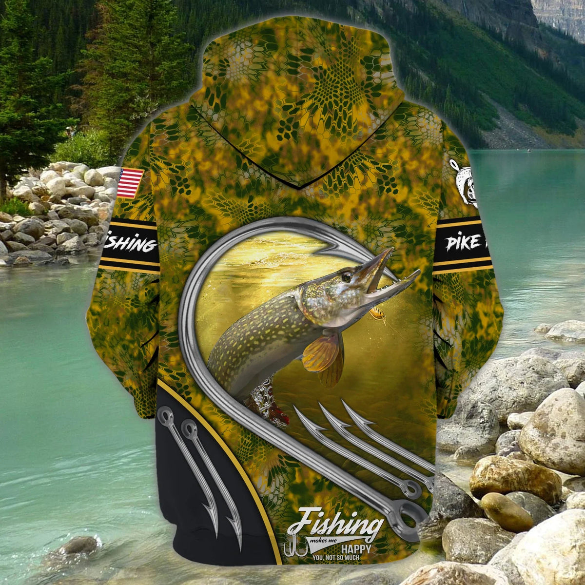Custom 3D Pike Fishing 3D Full Print Shirts, Unique Design for Anglers, Perfect Gift for Pike Fishing Enthusiasts! FISH0022
