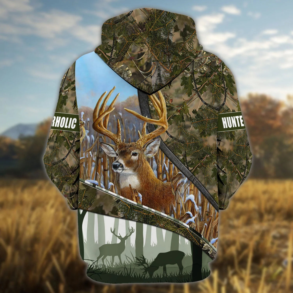 Hunting - Personalized Name 3D Zipper hoodie - TT99-691 HNT0027