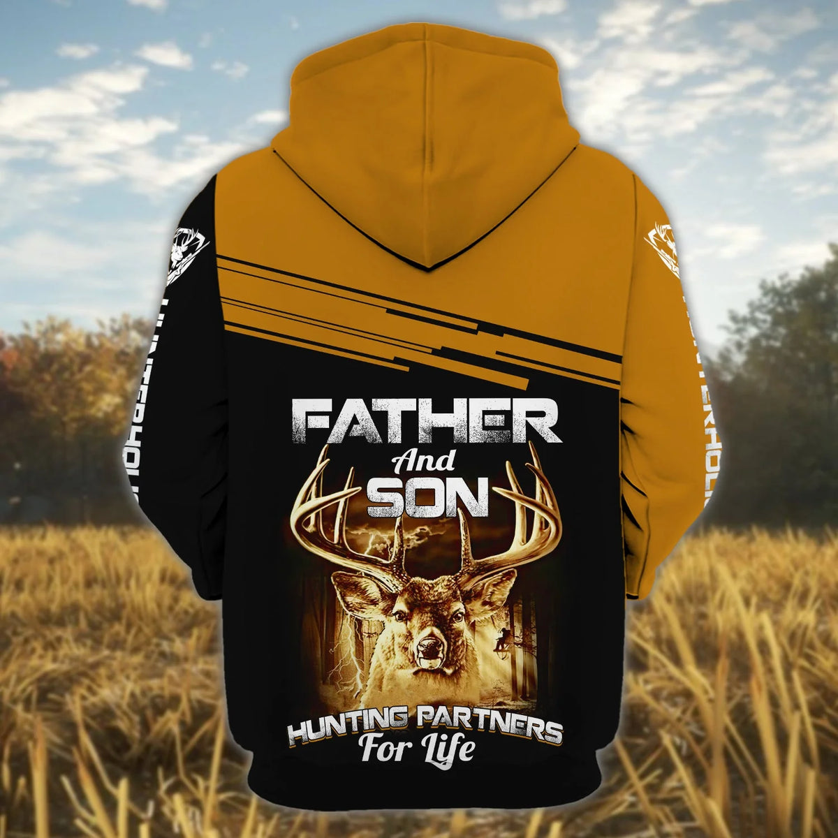 Father And Son Hunting Partners For Life - Personalized Name 3D Zipper Hoodie ORN0224