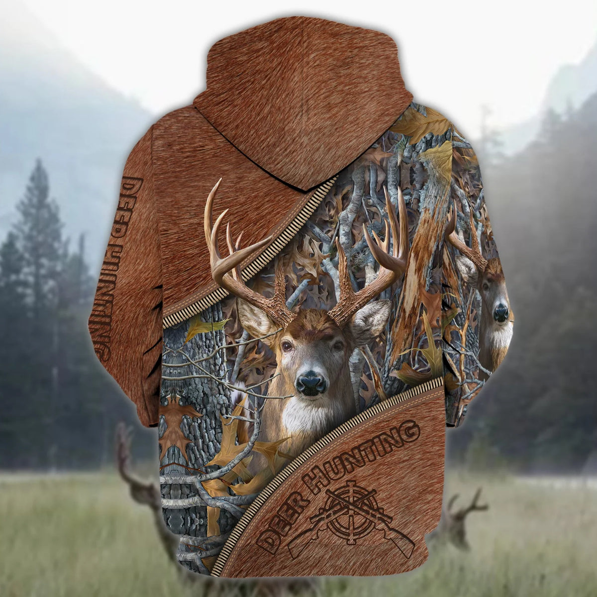 Deer Hunting Hoodie Zipper DT69-CT-1153 HNT0042