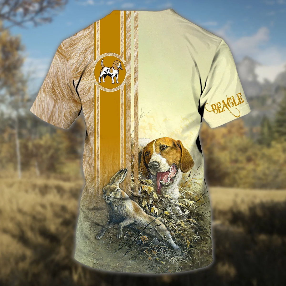 Beagle hunting - Personalized Name 3D Tshirt 1 - Nsd99 HNT0279