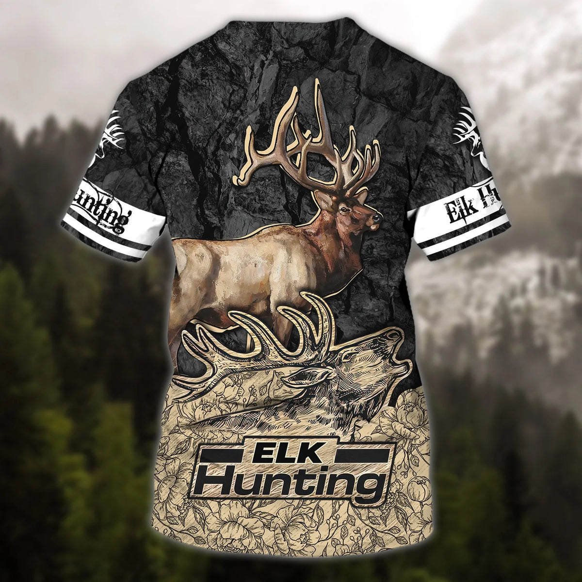 ELK Hunting 068 - Personalized Name 3D Tshirt - DAT93 HNT0300