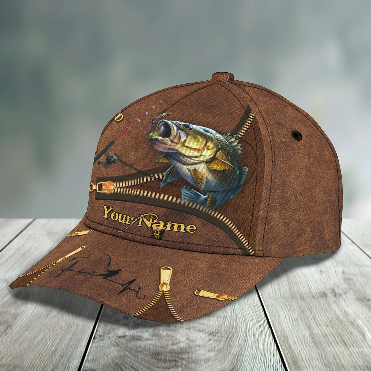 FISHING CAP2 - Personalized Name Cap - BY97 FISH0190