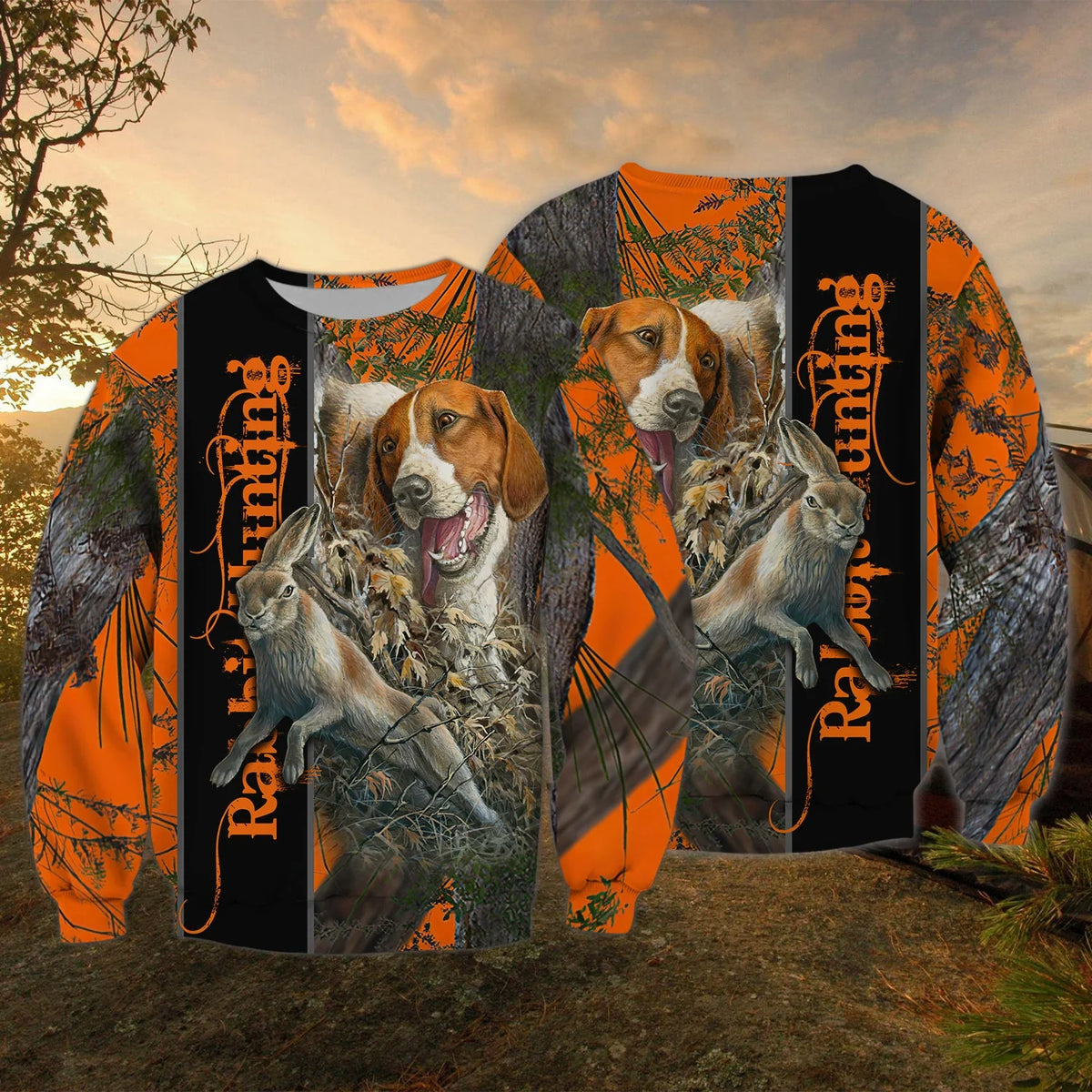 Rabbit Hunting With Beagles Orange Muddy Camo Rabbit Hunting Dogs HTA HNT0116