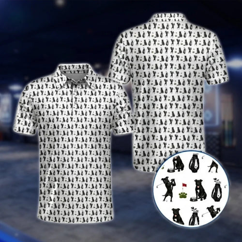Pit Bull Dog Golf Polo Shirt For Men, Pit Bull Golf Shirt GOF0044
