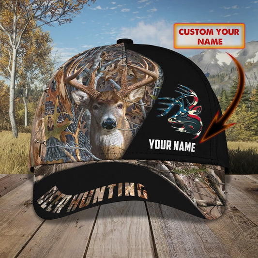 American Deer Hunting - Personalized Name Cap HNT0236