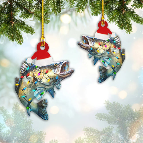 Walleye Fishing - Shaped Ornament - 527 ORN0016