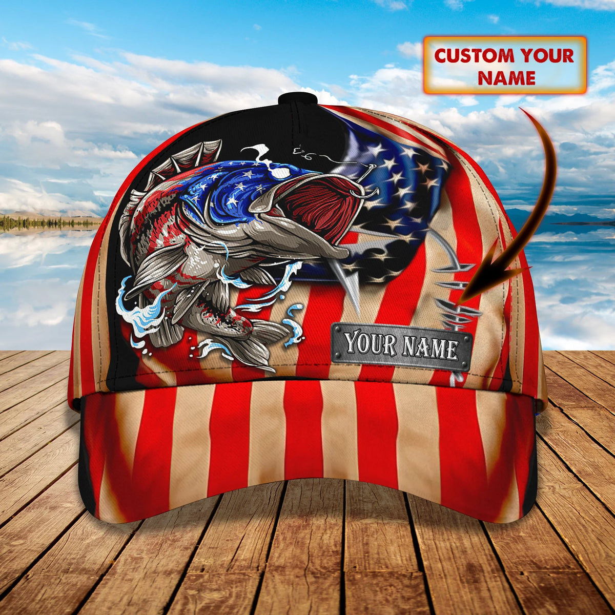 Fishing 22 - Personalized Name Cap - QA99 FISH0176