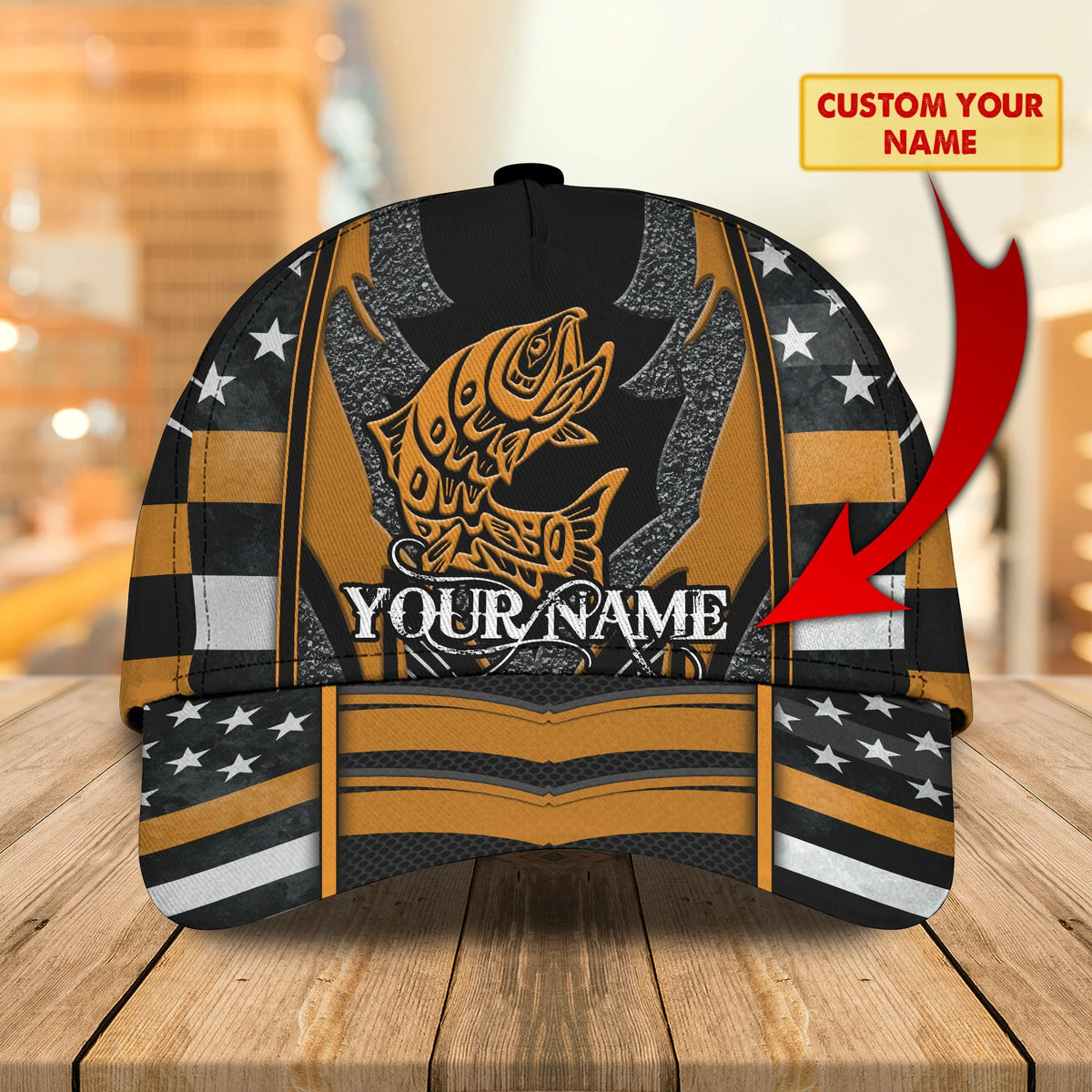 Fishing 04- Personalized Name Cap - HN95 FISH0131