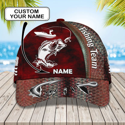 Fishing Team - Personalize Name Cap  - Loop - Ntp-188 FISH0269