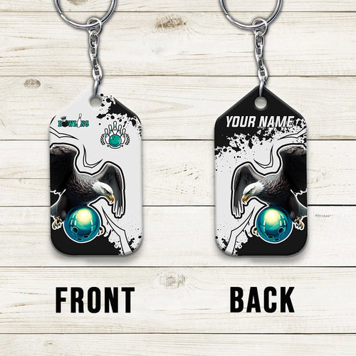 American Eagle Bowling Team Personalized Name 3D Keychain ORN0226