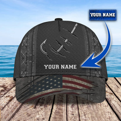 Fishing Hook - Personalized Name Cap - Urt96 FISH0136