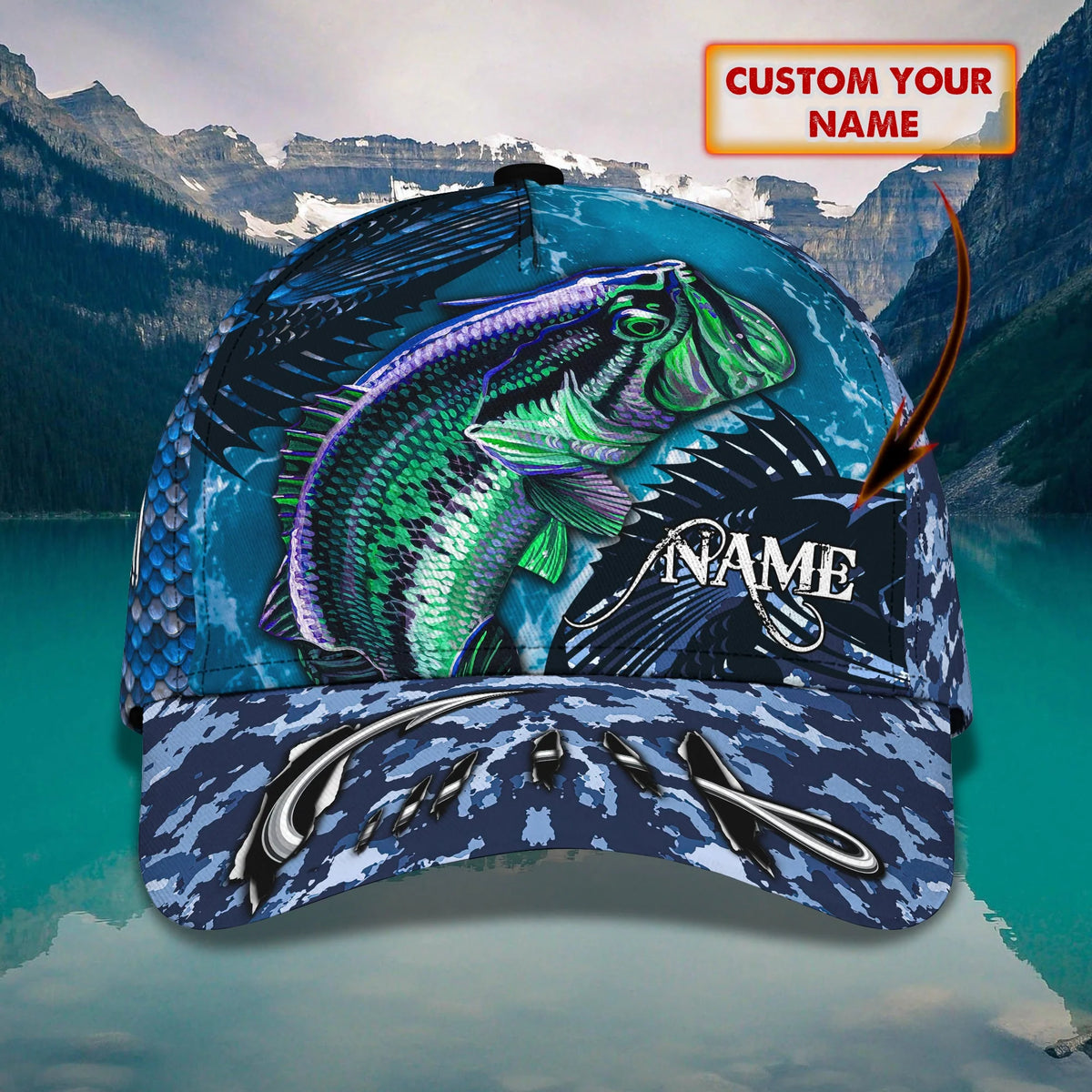 Navy Veteran And Fishing - Personalized Name Cap - Loop - Nt168 - Ct138 ORN0231