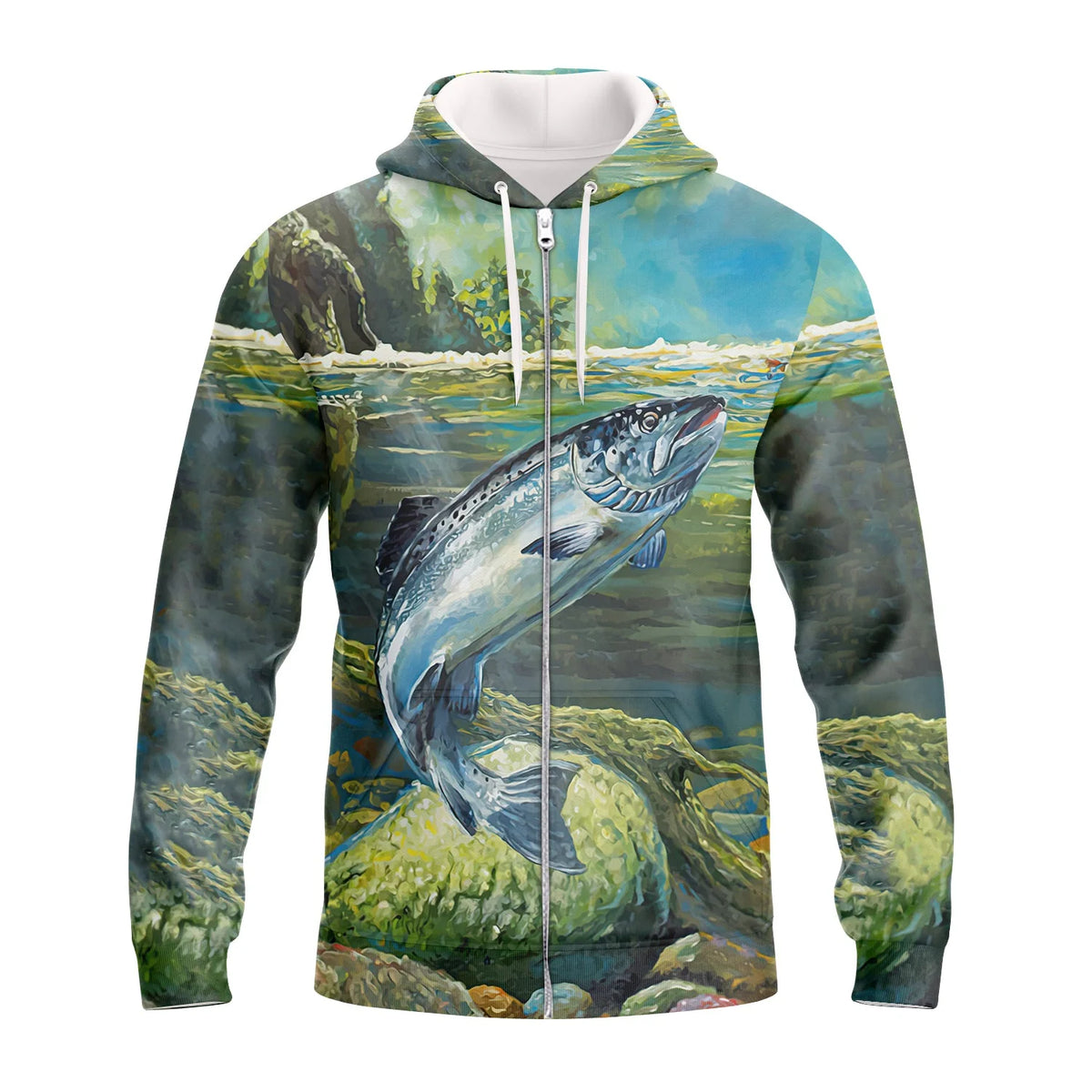 Fishing - Personalized Name 3D Zipper hoodie NewK - CV98 FISH0095