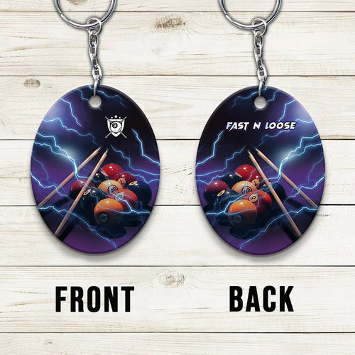 Fast N Loose Team Keychain Gift For Billiard Players ORN0246