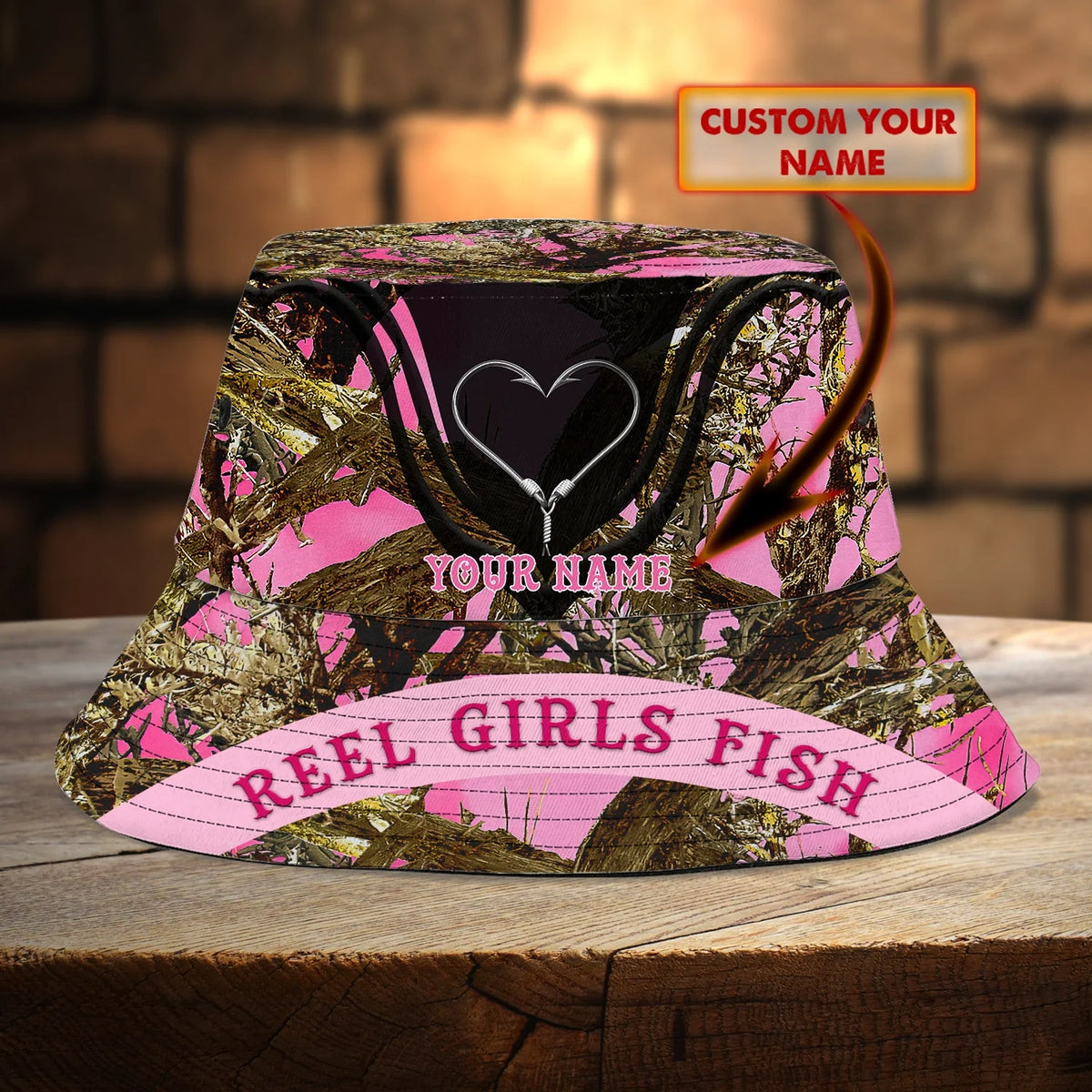 Bucket Hat - Reel Girls Fish 180601 - 16hb FISH0182