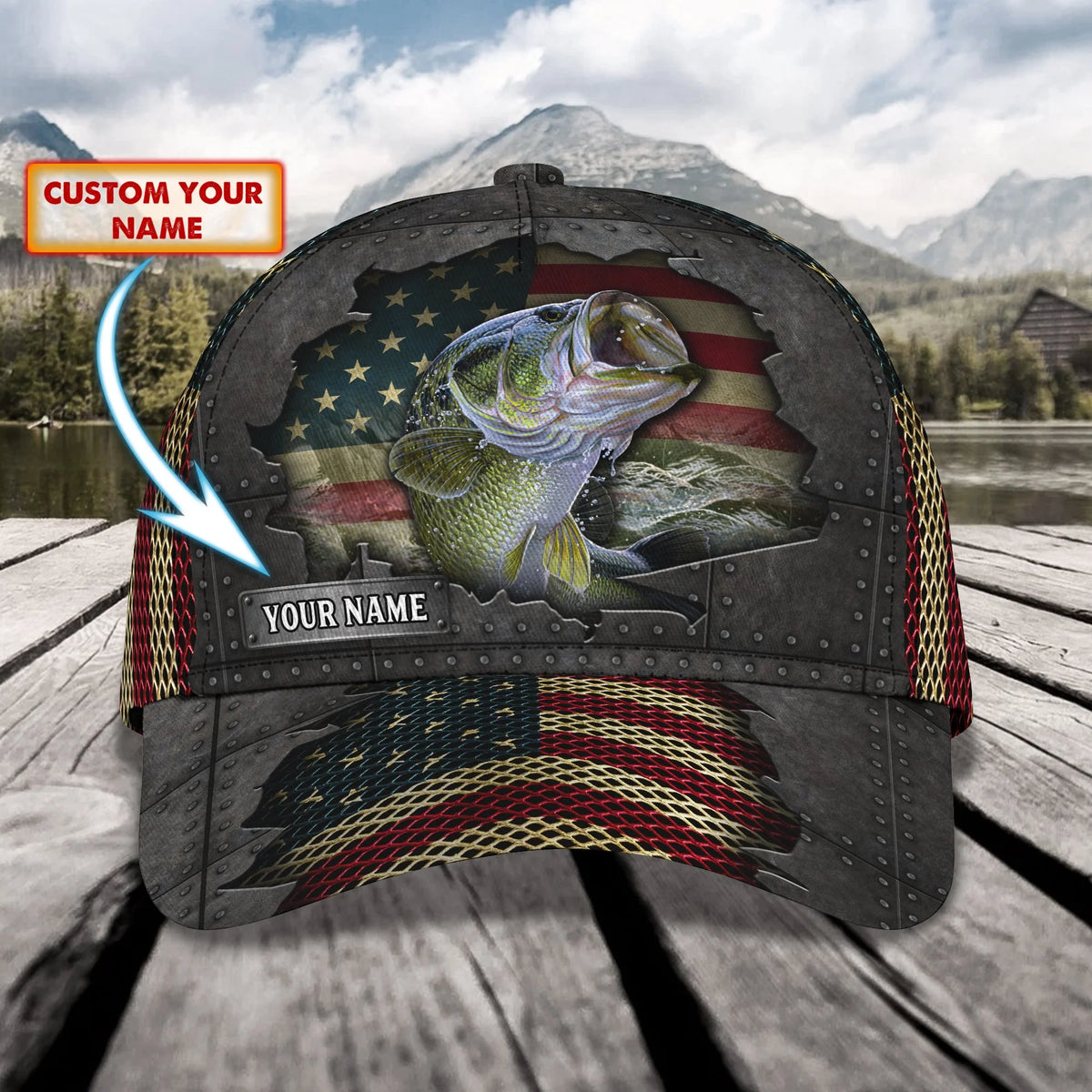 Fishing 008 - Personalized Name Cap - 16hb FISH0264