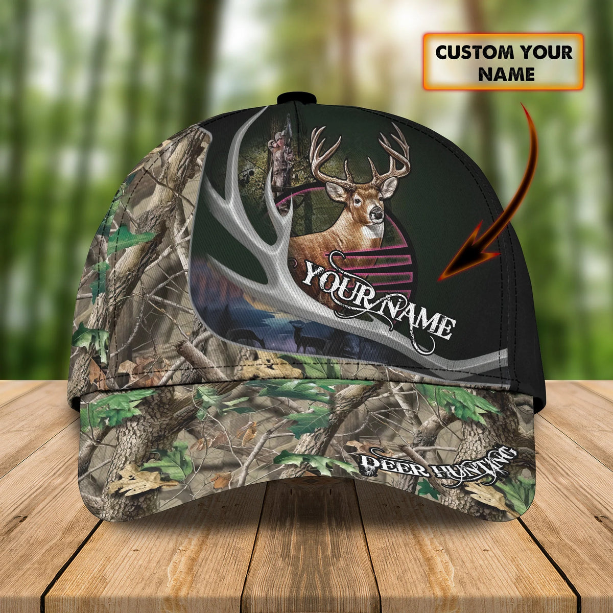 Hunting Deer - Personalized Name Cap - Urt96 ORN0271