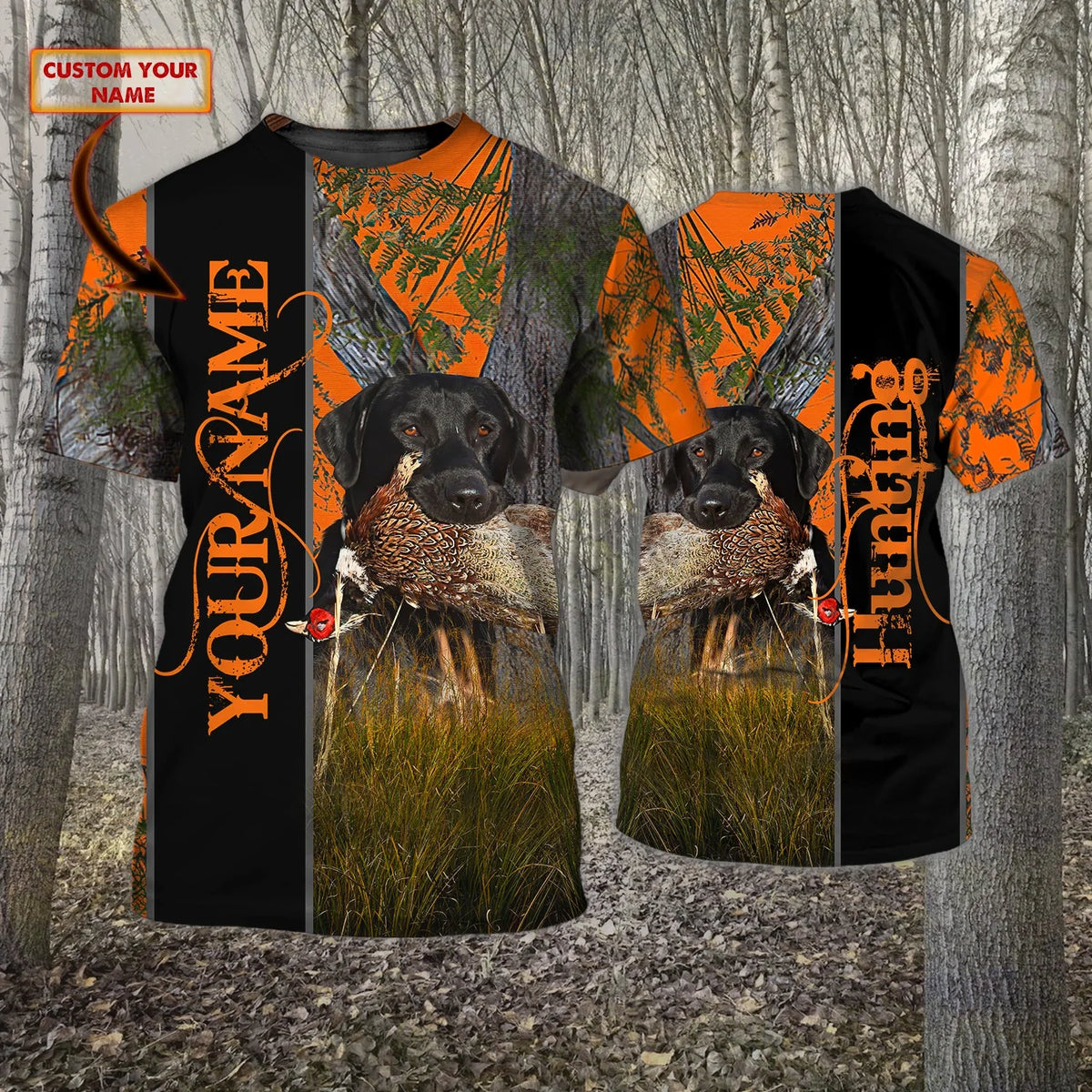 LAB HUNTING - Personalized Name 3D Tshirt 01 - H98 HNT0203