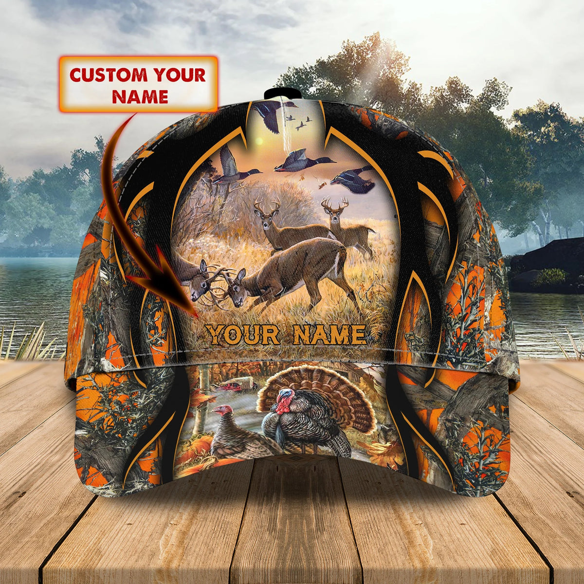Hunting 01 - Personalized Name Cap - 16hb HNT0157