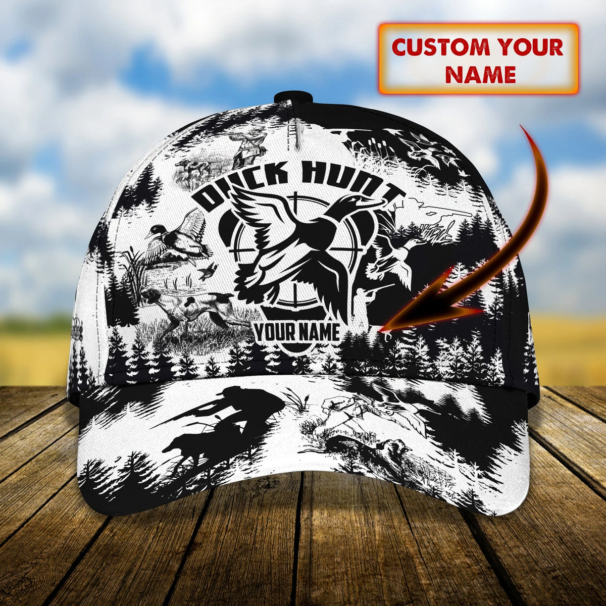 Duck Hunt - Personalized Name Cap -Loop- Hd98 89 HNT0229