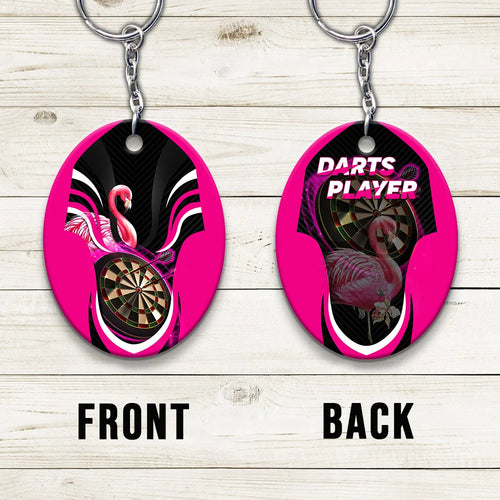 Flamingo Darts Keychain For Darts Team Player ORN0184