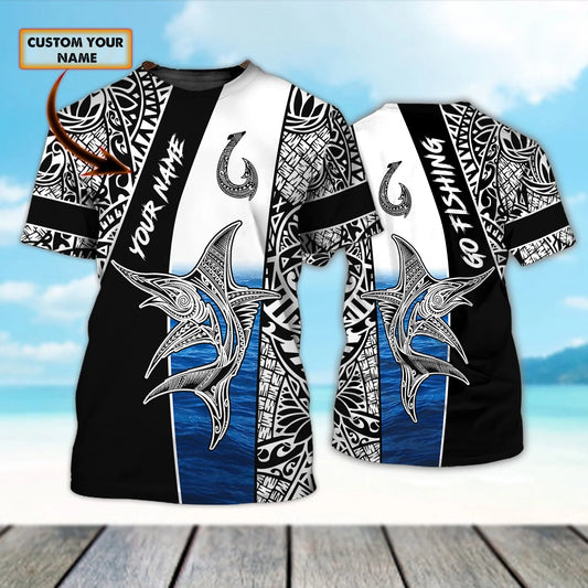 Go fishing - Personalized Name 3D Tshirt - Nsd99 FISH0205