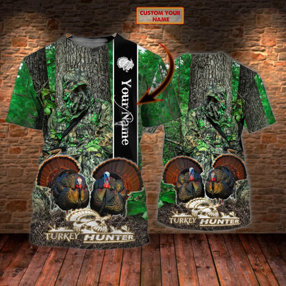Turkey hunting - Personalized Name 3D Tshirt - Lst149 HNT0181