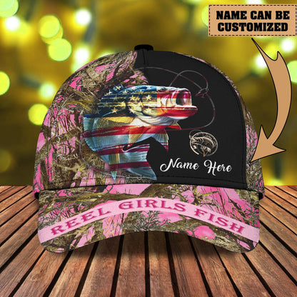 Personalized Classic Cap Reel Fish Girl - QB95 FISH0150