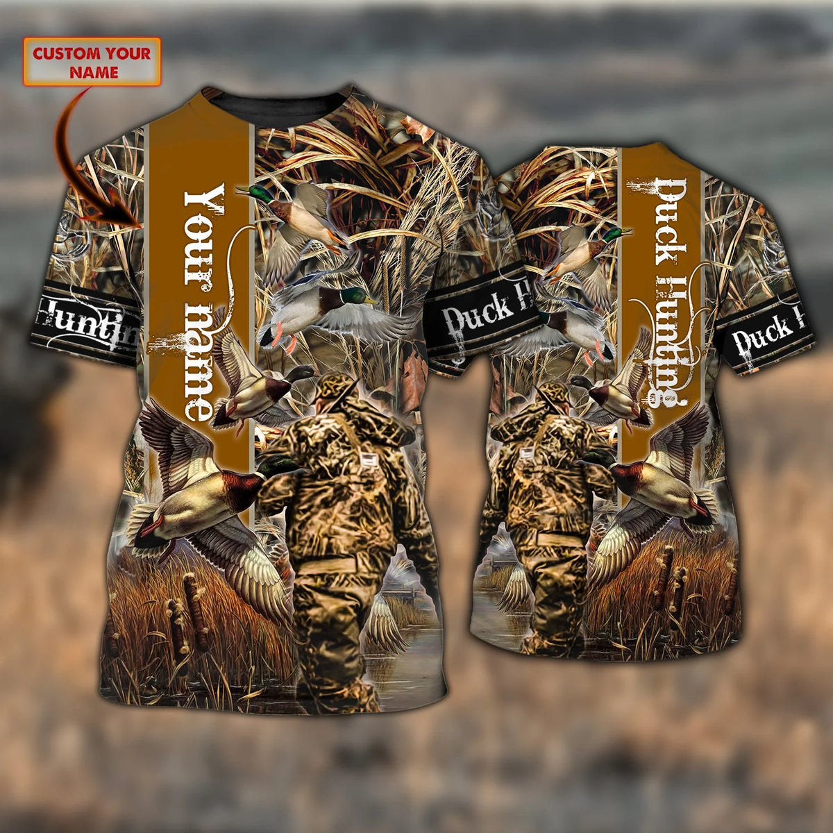 Duck Hunting - Personalized Name 3D Tshirt - ATM2K HNT0179