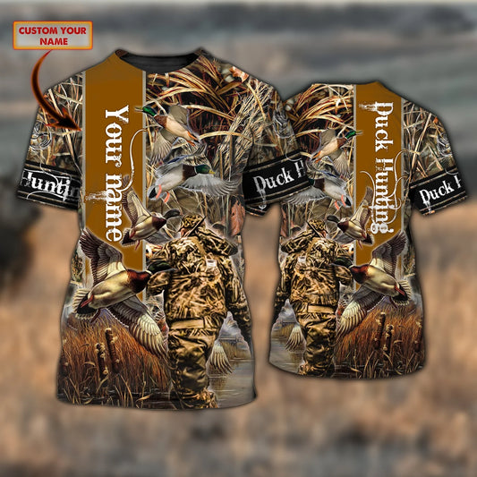 Duck Hunting - Personalized Name 3D Tshirt - ATM2K HNT0179