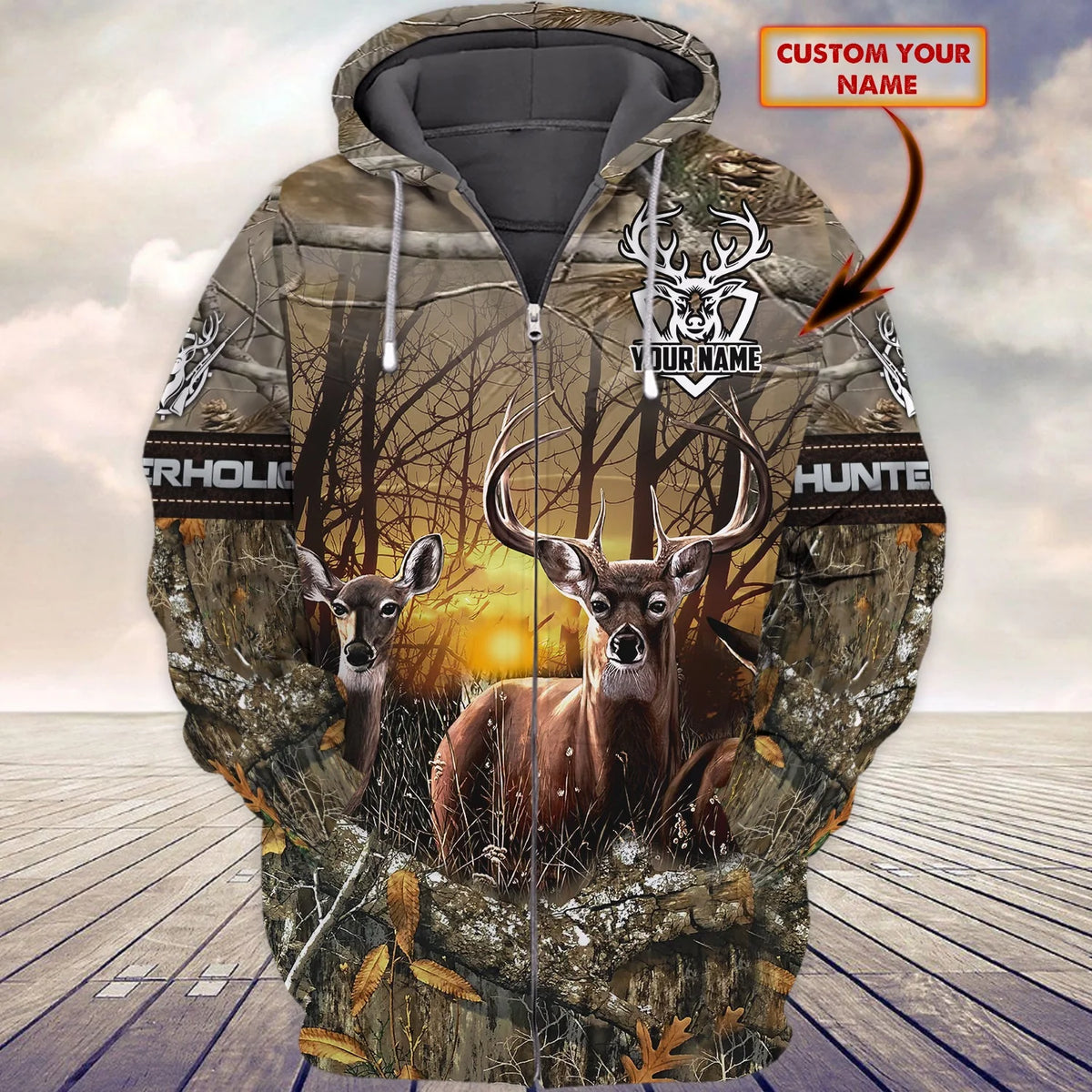 DEER HUNTING 3D FULL PRINT - CT-TAN-13 HNT0045