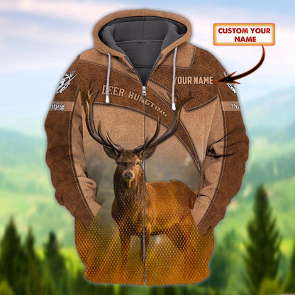 Hunting - Personalized Name 3D Zipper hoodie 12 - HN95 3979 HNT0040