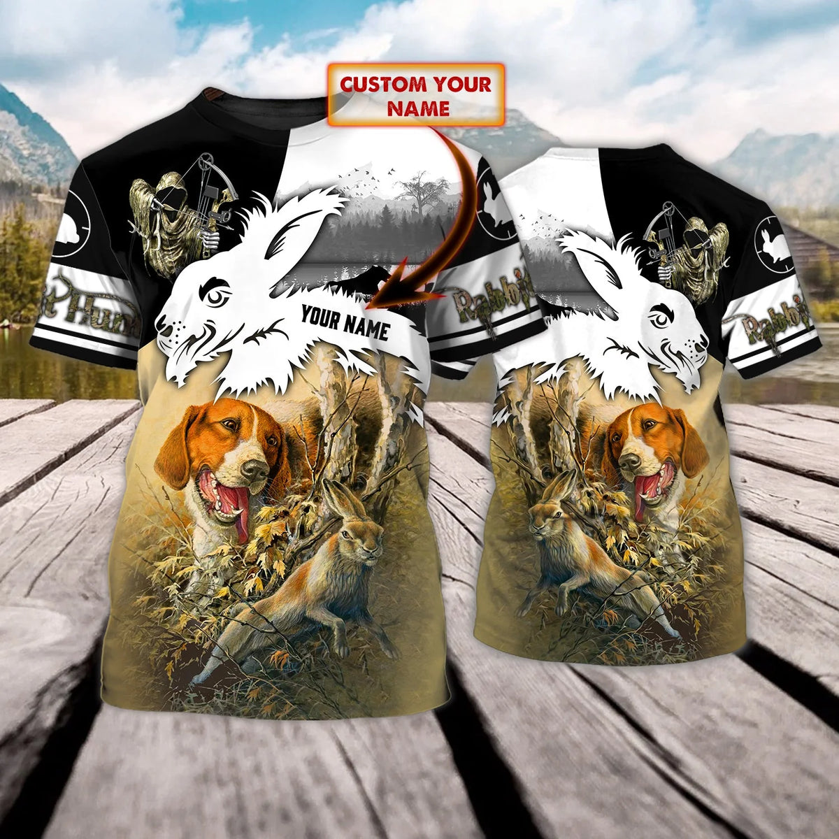 Rabbit Hunting - Personalized Tshirt - Urt96 HNT0209