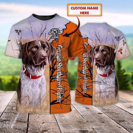 3D DOG HUNTING1 - Personalized Name 3D T Shirt - BY97 HNT0227