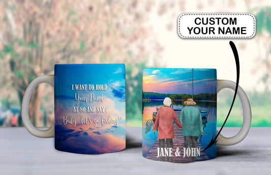 Couple Fishing - Customize Mug FISH0138