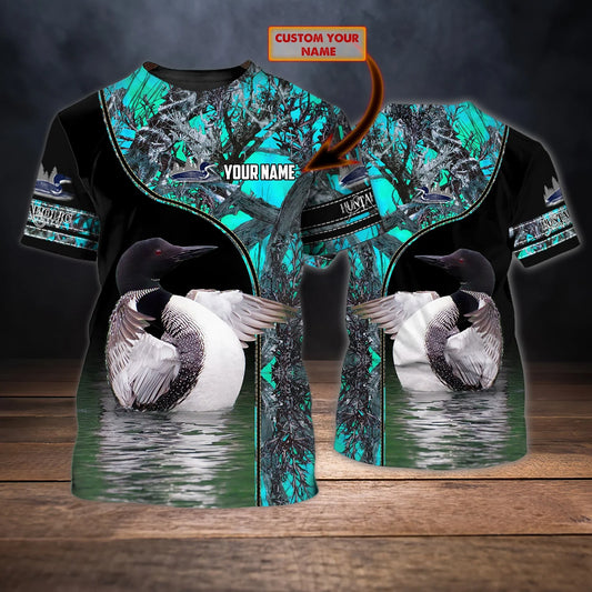 Loon - Personalized Name 3D Tshirt 20 - Nvc97 HNT0210