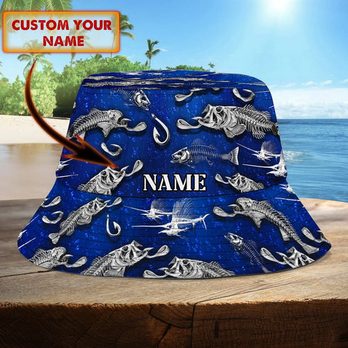 Custom Bucket Hat - Fish - Loop - Hd98 107 FISH0282