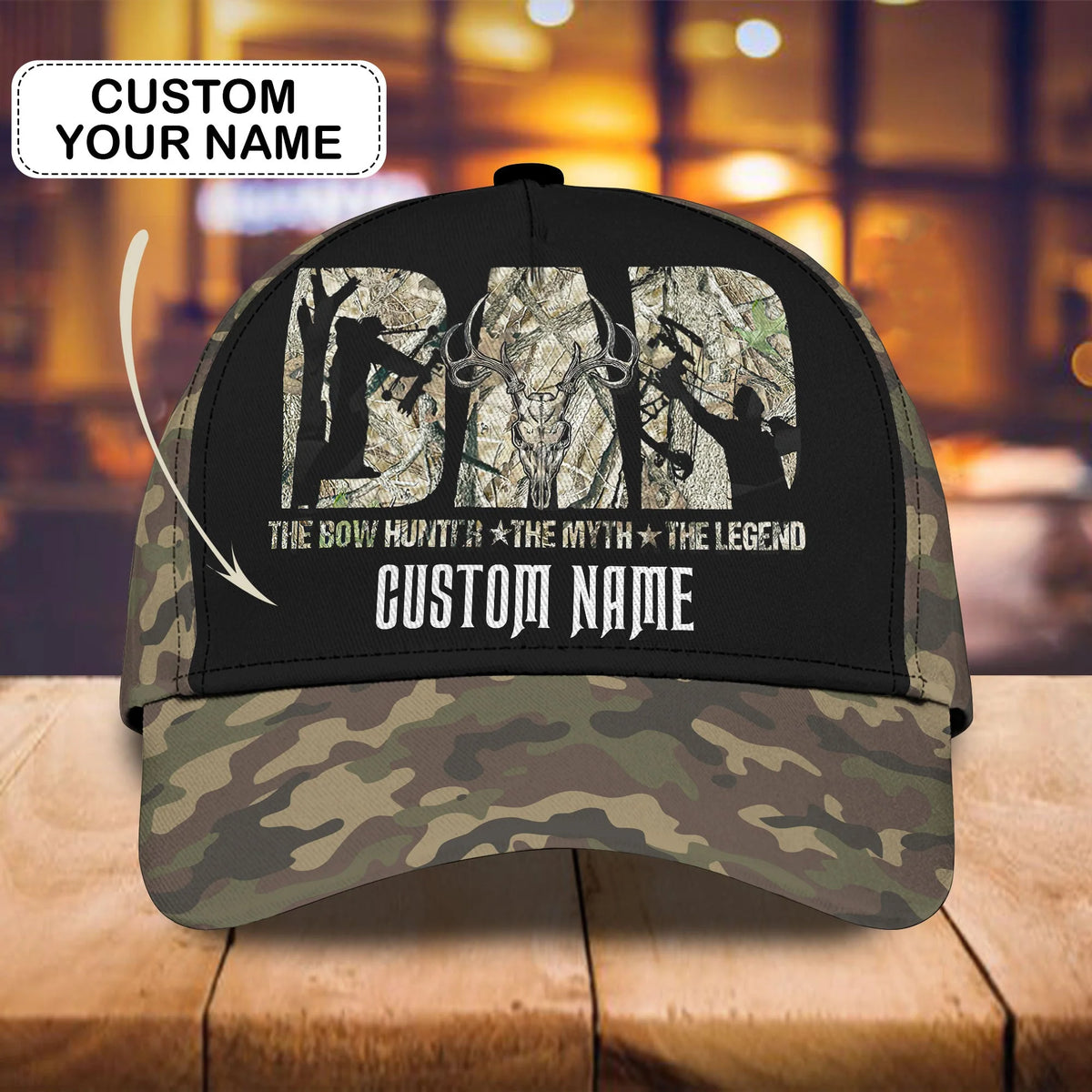 Hunting Dad - Personalized Name Cap HNT0145