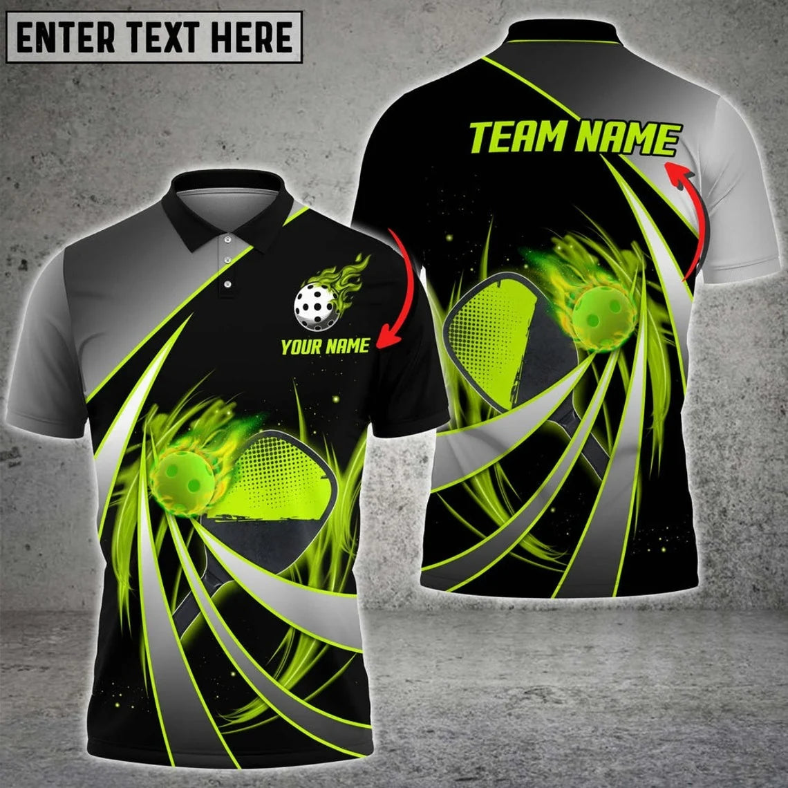Pickleball Tornado Pattern Personalized Name & Team Name 3D Shirts Tad Gift For Pickleball Player ORN0216