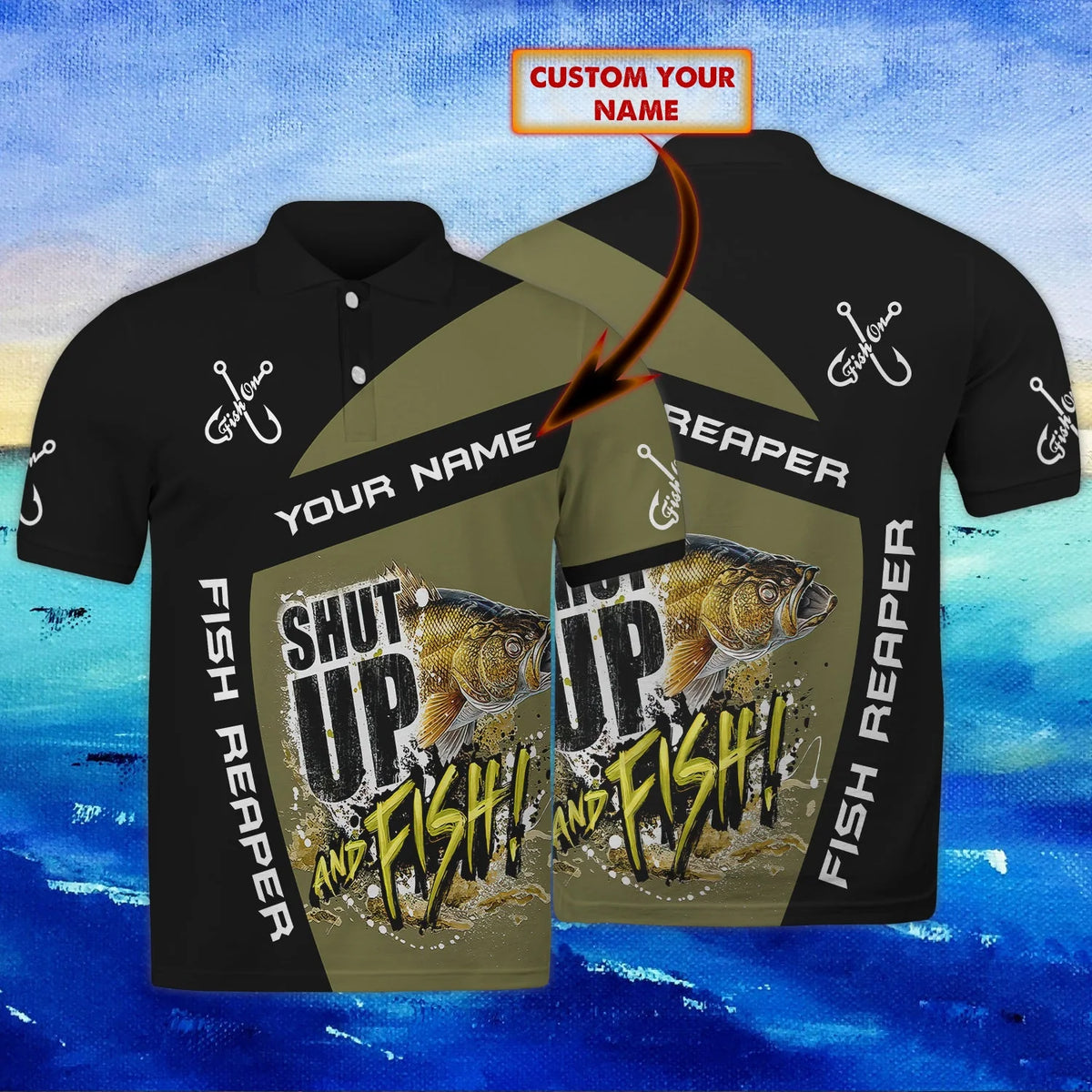 Fishing - Personalized Name 3D shirt - QB95 FISH0113