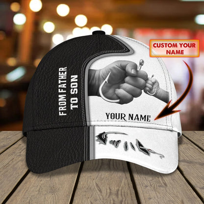 Fishing from Father to Son - Personalized Name Cap - HN95 FISH0261