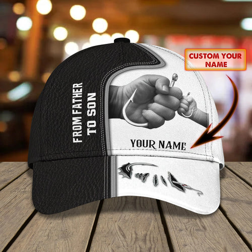 Fishing from Father to Son - Personalized Name Cap - HN95 FISH0261