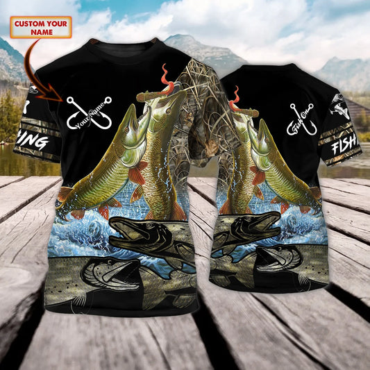 FISHING - Personalized Name 3D Tshirt 678 - H98 FISH0256