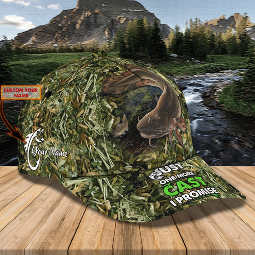 Cat Fishing - Personalized Name Cap - Nsd99 FISH0251
