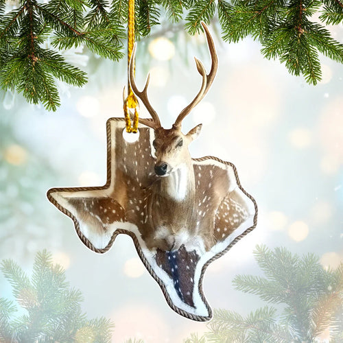 Deer Hunting - Shaped Ornament 10 - CV98 ORN0060