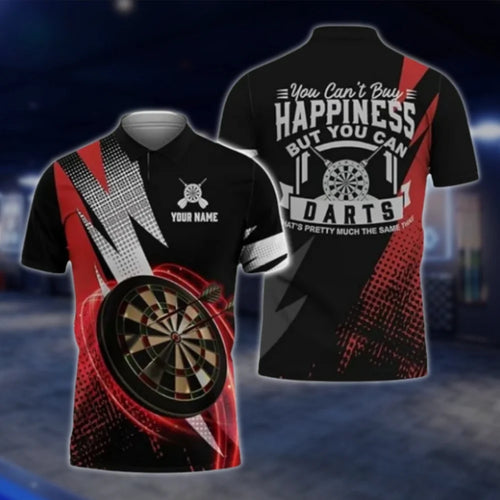 You Can't Buy Happiness But You Can Darts Personalized Darts Polo Shirt For Men, Custom Funny Dart Shirts DAT0341